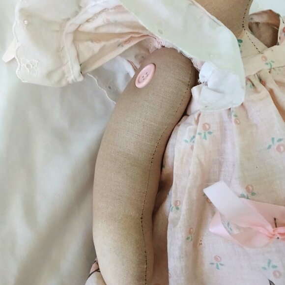 Vintage Rag Doll Bunny with Top and bottom pants - Picture 12 of 15